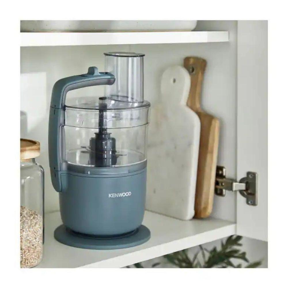 Kenwood MultiPro Go Food Processor - Grey / Storm Blue | 1.3 Litre, Slice, Grate, Knead Dough, Chop, Puree