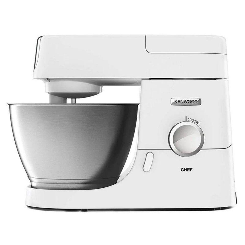 Kenwood Chef Kitchen Stand Mixer 1000W 4.6L White Dough Hook Whisk Beater Variable Speed