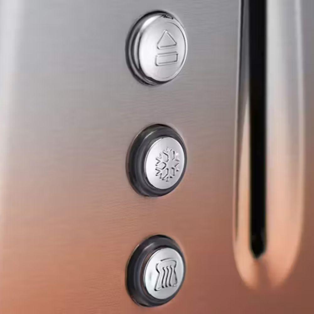 Russell Hobbs 4 Slice Toaster Copper Sunset Stainless Steel Wide Slots Ombre Effect