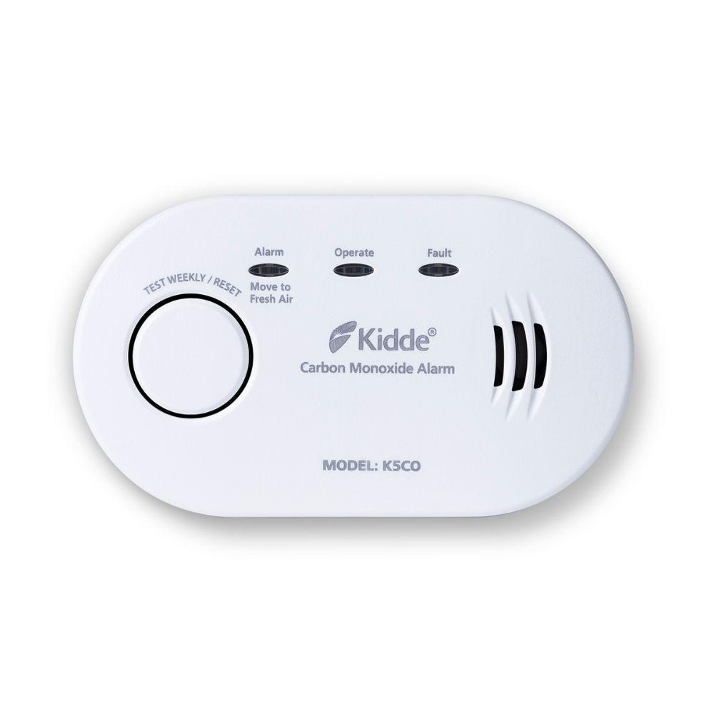 Kidde Battery-Powered Carbon Monoxide Alarm K5CO - 7 Year Battery Life, Continuous Monitoring, Test/Reset Button, EN50291-1:2018 Certified