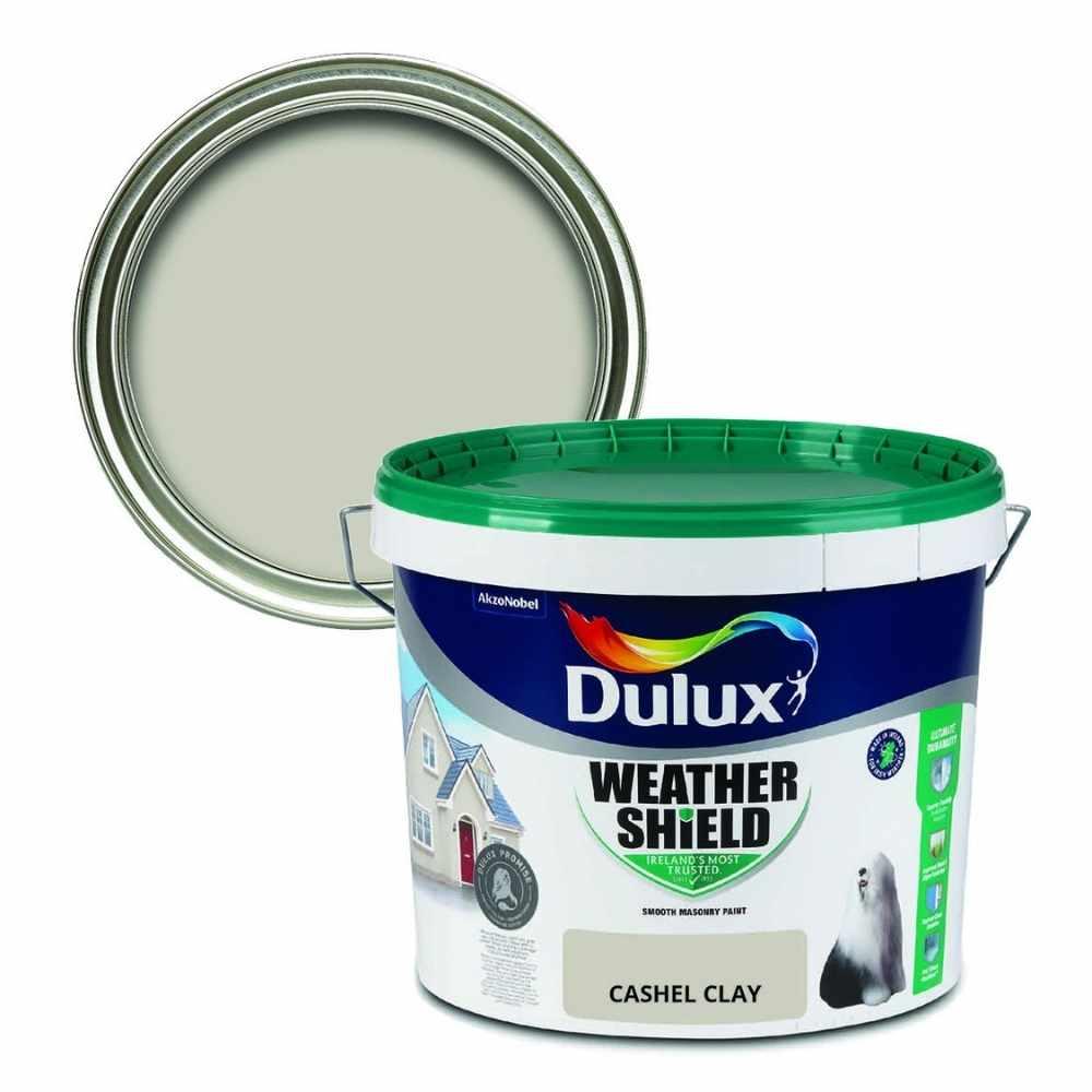 Dulux Weathershield Masonry Paint Cashel Clay 10L - Smooth, Ultimate Durability