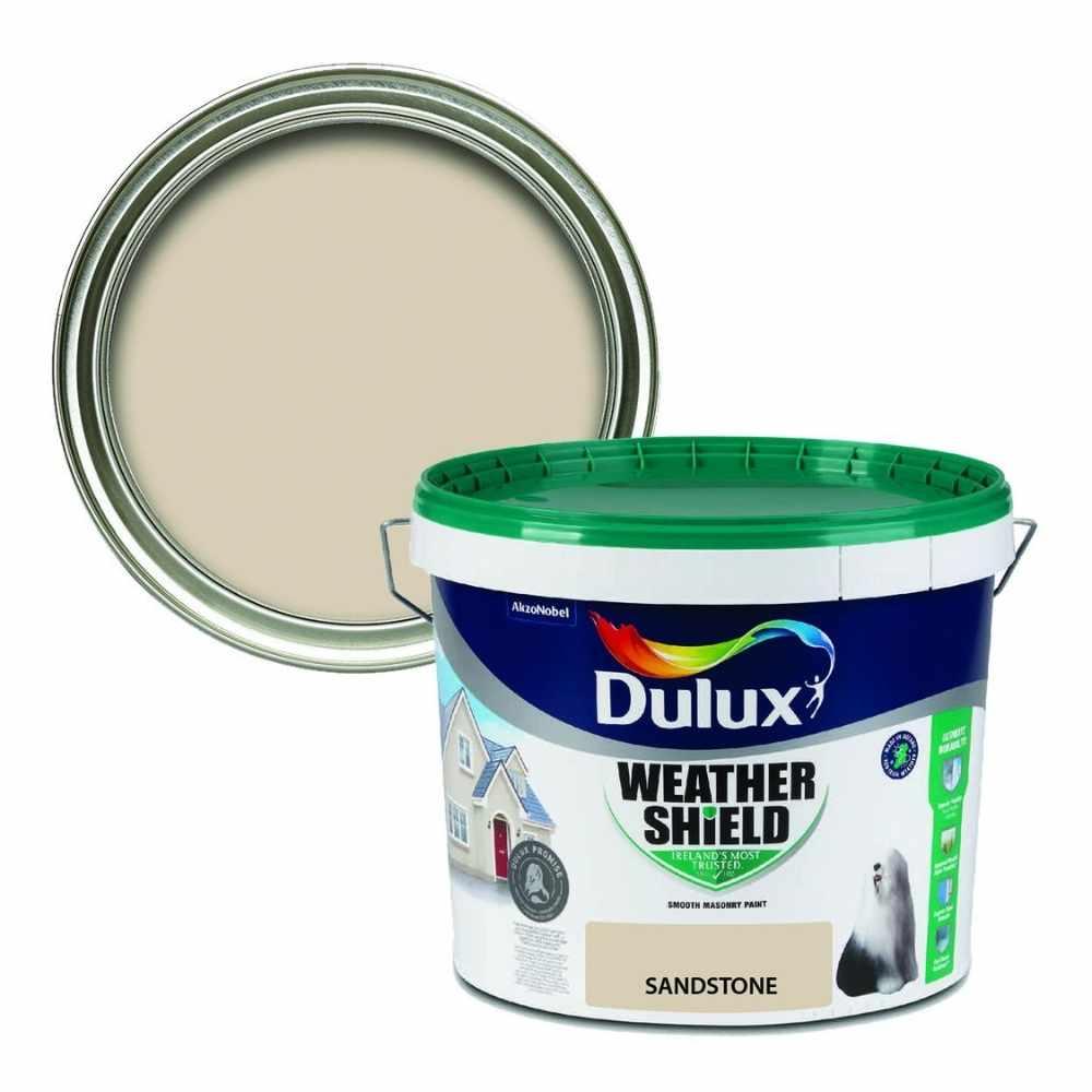 Dulux Weather Shield Masonry Paint Sandstone Size 10Ltr