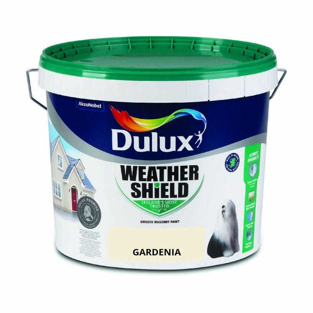 Dulux Weathershield Masonry Paint Gardenia 10L Opaque Exterior