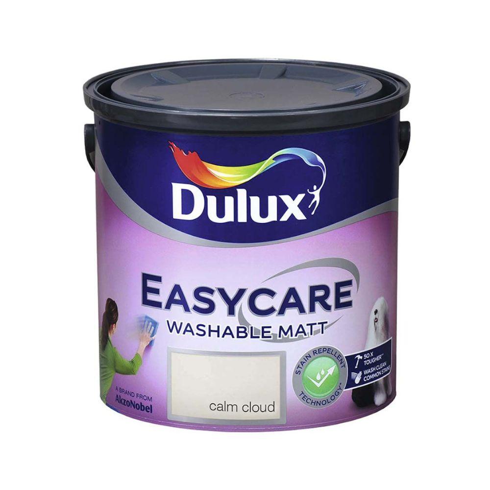 Dulux Easycare Washable Matt Calm Cloud Paint - Size 2.5 Litre, Stain Repellent
