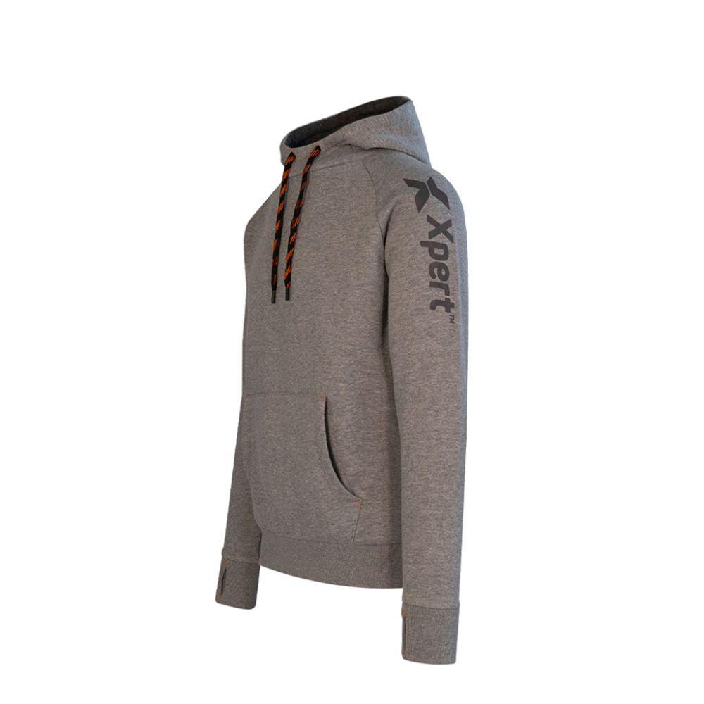 Xpert Pro Pullover Hoodie Grey Marl Size S - Raglan Sleeves, Phone Pocket, Thumb Holes, Adjustable Hood, Reflective Details