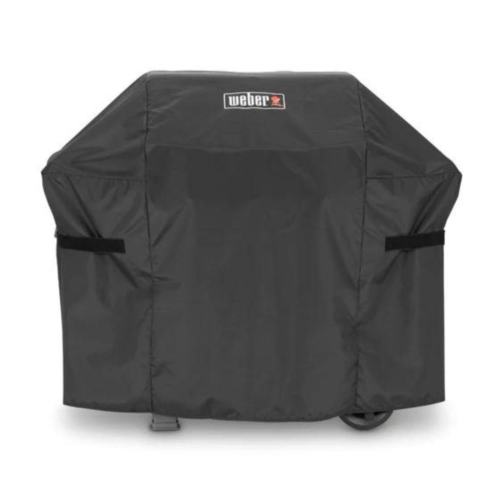 Weber Premium BBQ Cover for Spirit II 300 Series, Spirit 300 Series, Spirit 200 Series - Water-Resistant Polyester with Fastening Straps and UV Inhibitors