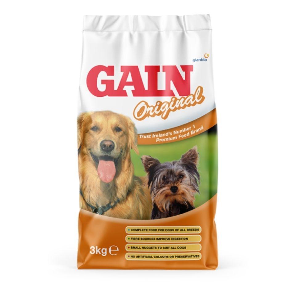 Gain Original Dry Dog Food 15kg - Complete Food for Dogs of All Breeds, Fibre Sources Improve Digestion