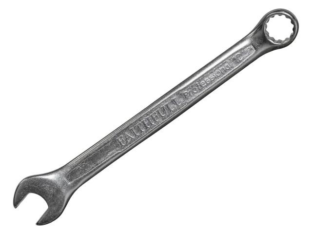 Faithfull Combination Spanner Size 10mm CV Satin Finish DIN 3113