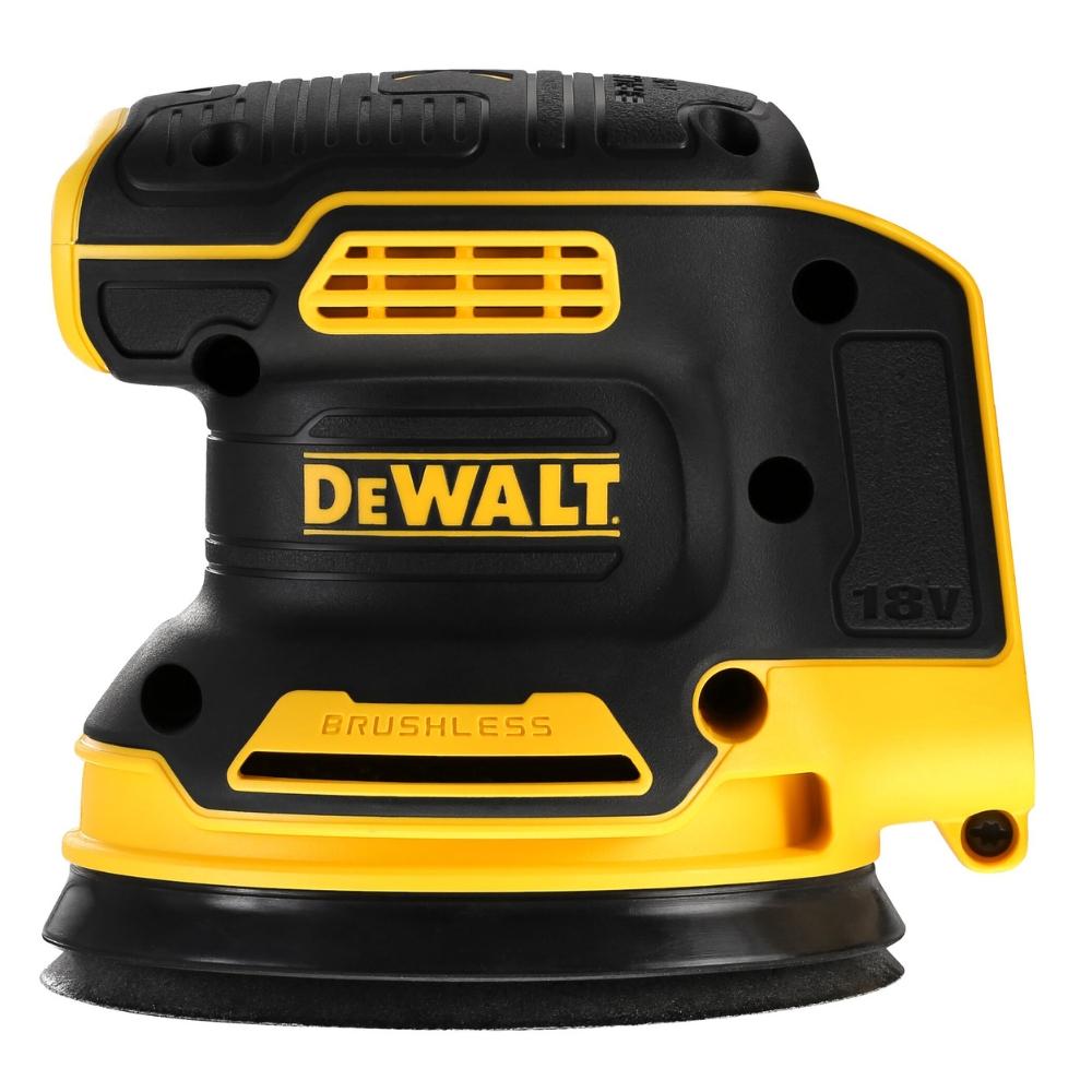 DEWALT DCW210N XR Brushless Random Orbital Sander 18V Bare Unit with Dust Bag, Variable Speed