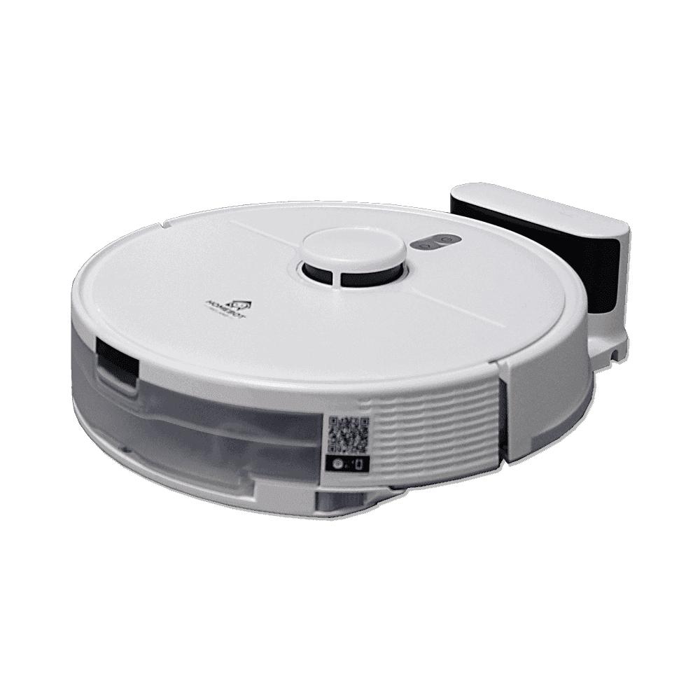 HomeBot Spritz Robot Vacuum & Mop - White, 4000Pa Suction, 100 Min Runtime, LDS SLAM Navigation, App/Voice Control, Auto Carpet Boost, Washable Filter, Climbs Door Saddles