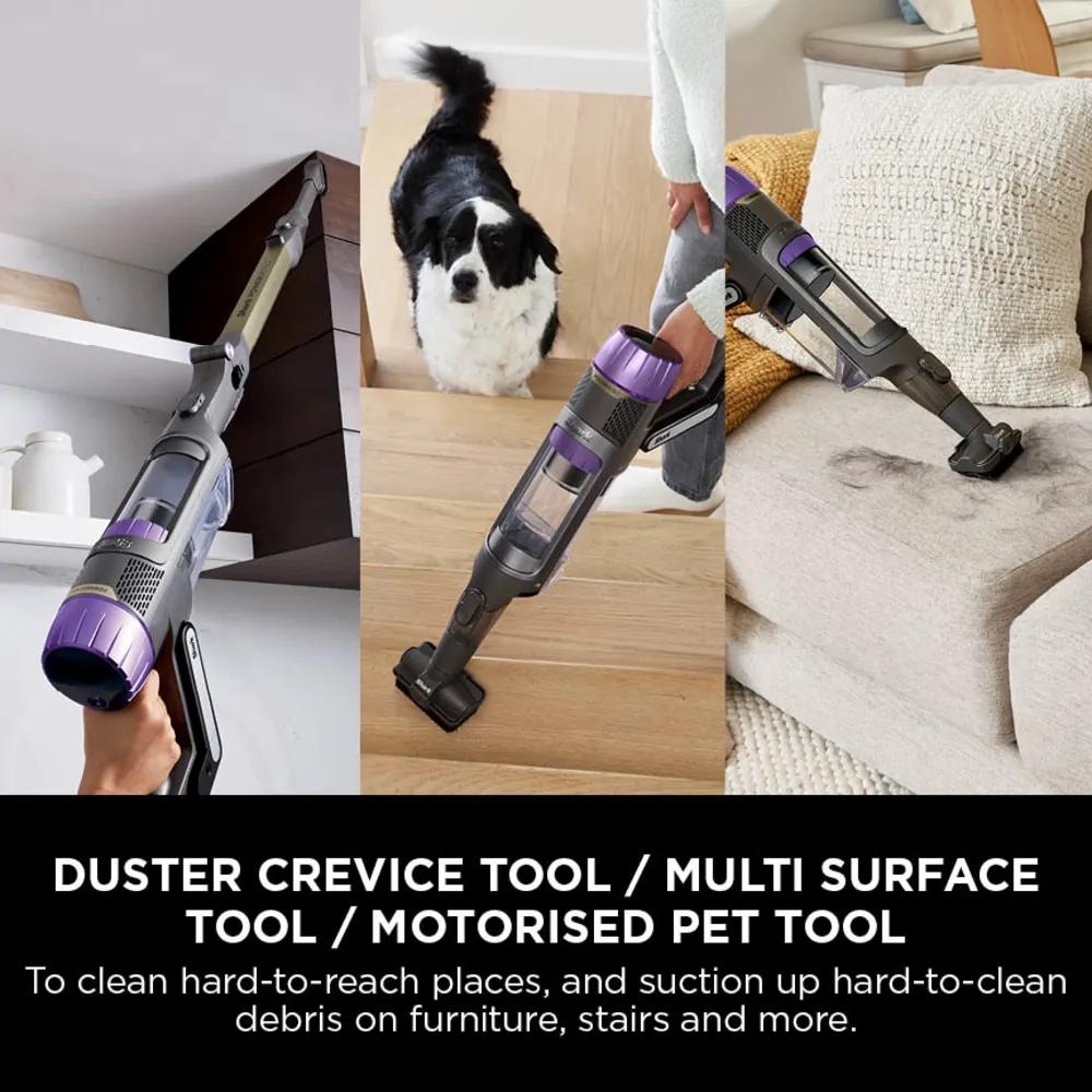 Shark PowerDetect Cordless Pet Vacuum Cleaner - White/ Java Grey | DuoClean Detect, Brush, Handheld, Flexology