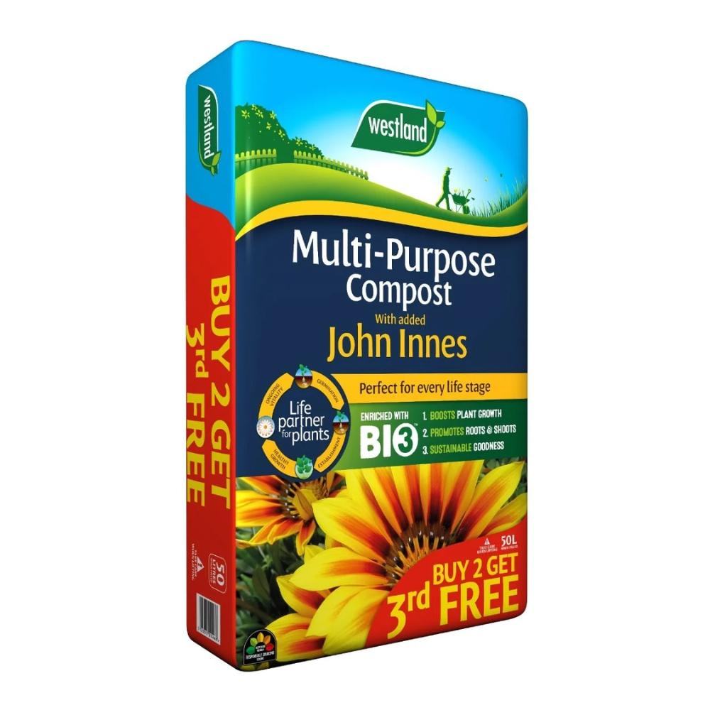 Westland Multi-Purpose Compost John Innes 60 Litres - Ideal for seedlings, pricking out and petting