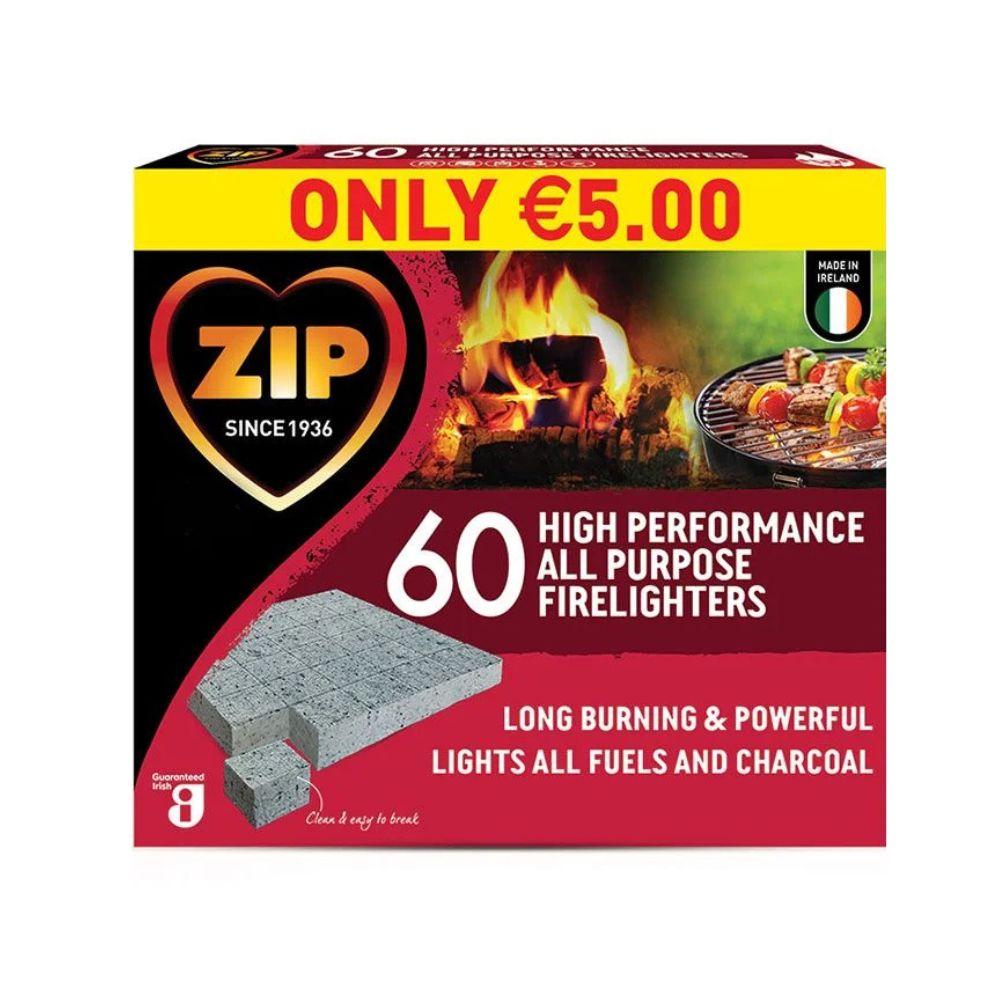 ZIP High Performance Firelighters Twin Pack 72 Cubes Powerful Long Burning