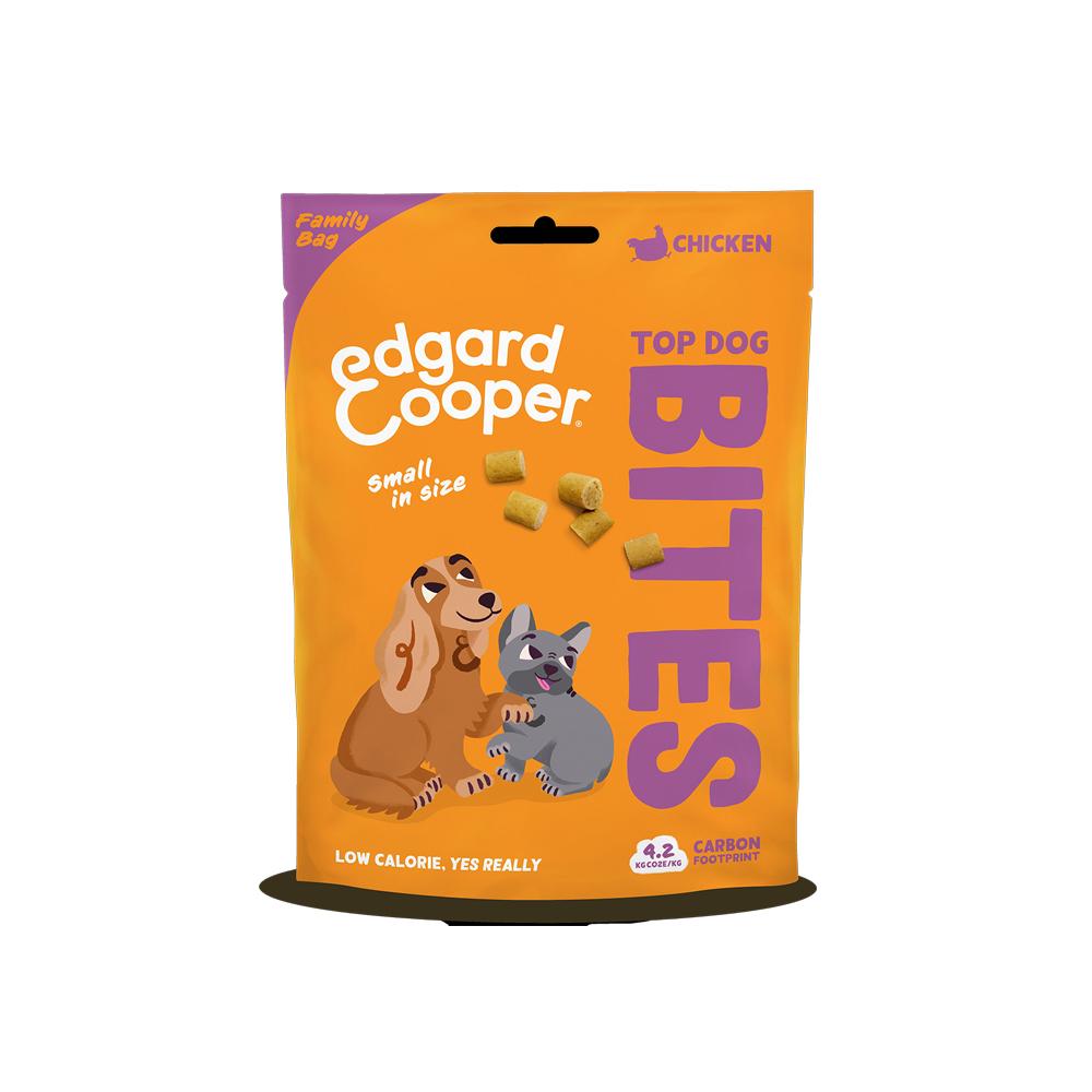 Edgard & Cooper Chicken Small Bites Dog Treats 120g Grain-free Low Calorie Monoprotein Family Bag