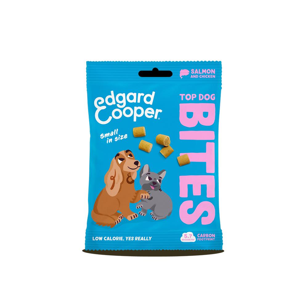 Edgard & Cooper Salmon & Chicken Small Bites Dog Treats 50g Grain-free Low Calorie Soft Treats