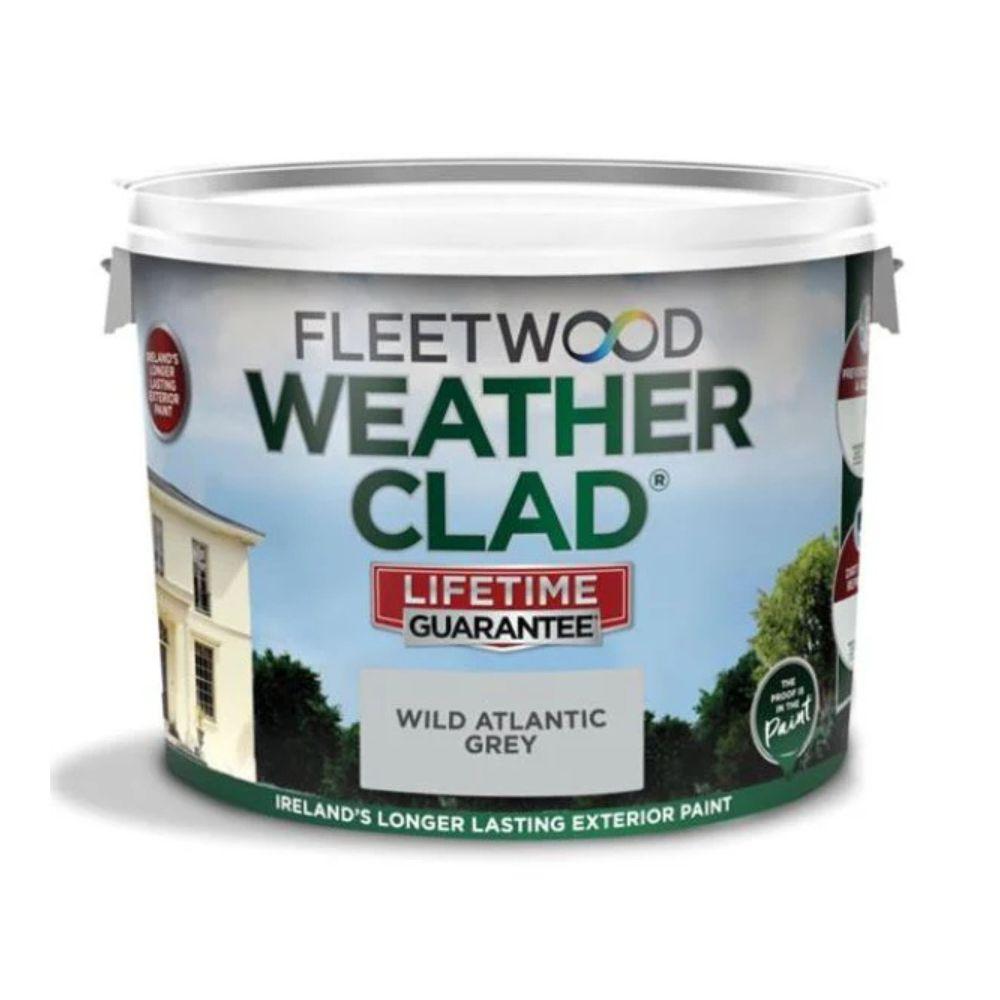 Fleetwood Weatherclad Masonry Paint Atlantic Grey Size 10 Ltr Matt Finish