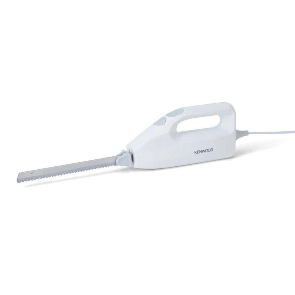 Kenwood Electric Knife Stainless Steel Blades Serrated Blades Removable Blades Dishwasher Safe White