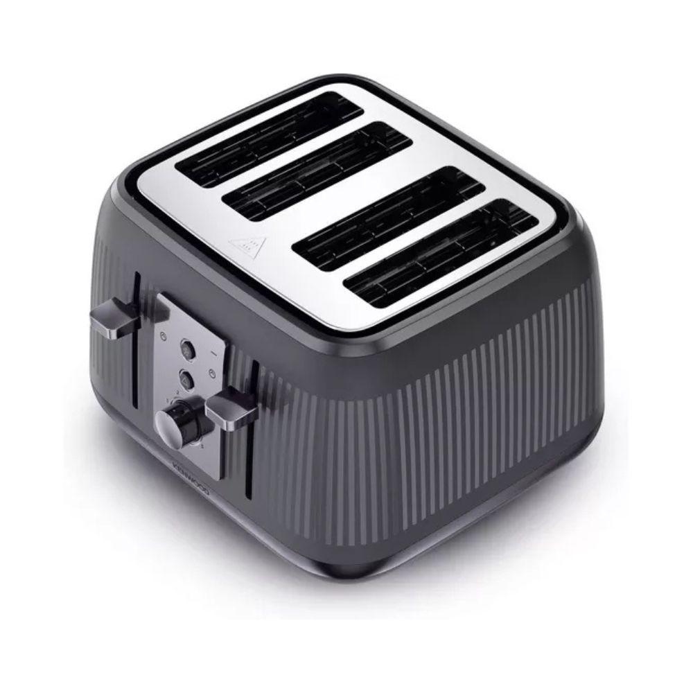 Kenwood Dusk 4 Slice Toaster Slate Grey | Reheat Defrost Cancel