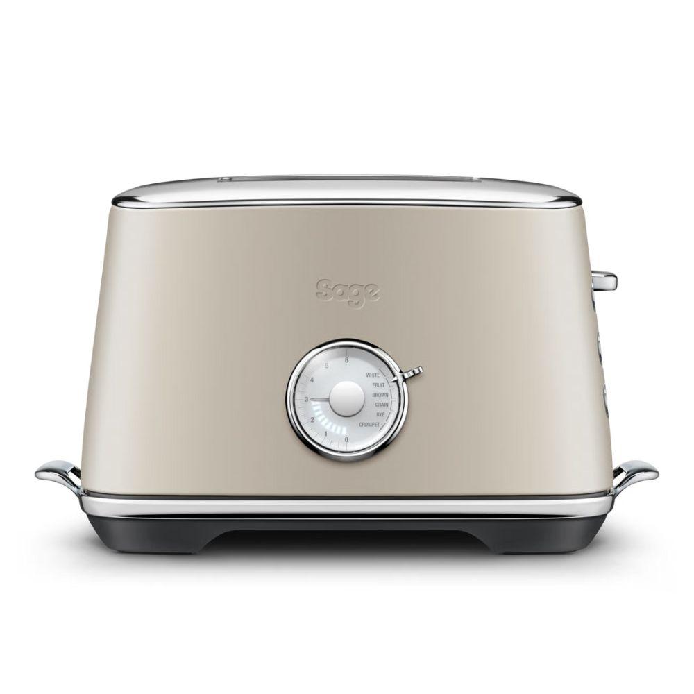 Sage Toast Select Luxe 2 Slice Toaster | Almond, Chrome Accents, 6 Preset Toast Types