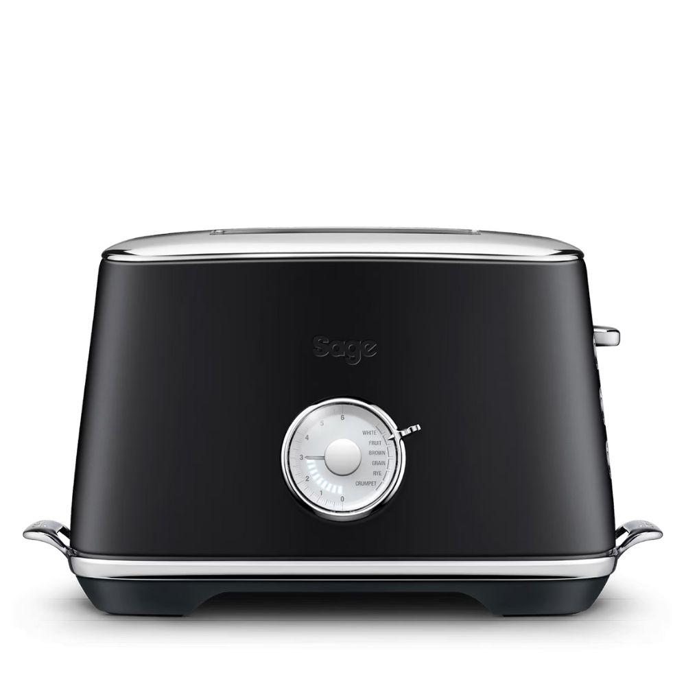 Sage Toast Select Luxe 2-Slice Toaster | Black | 6 Bread Settings | Brushed Stainless Steel