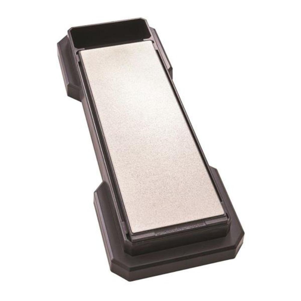 Faithfull Ceramic Hybrid Sharpening Stone, Double-sided, 300g/1200g Grit, Plastic Base, Non-slip feet