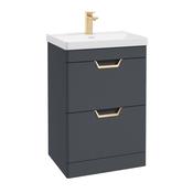 Freya 60cm 2 Drawer Floor Standing Vanity Unit image