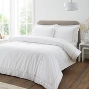 Bianca Contrast Trim Duvet Set - White/ Natural image