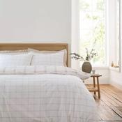 Bianca Oxton Check Duvet Set - Natural image