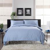 The Lyndon Company Gingham Duvet Set - Blue/ White image