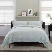 The Lyndon Company Southport Duvet Set - Blue/ White image