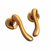 Bari Lever on Rose Mahogany Lockset image