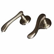 Bari Lever on Rose Satin Chrome Lockset