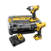 DeWalt Drill Driver &amp; Impact Driver Twin Kit 10.8v (2x2Ah) image