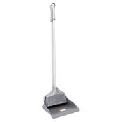 Long Handle Dustpan Set Metallic