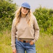 Bleubird Escape Cropper Crew Sand
