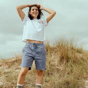 Bleubird Road Out cropped Tee White image