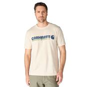 Carhartt Irvine Relaxed Layered Logo T-Shirt - Oat Milk