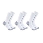 Carhartt Midweight Cotton Blend Crew Socks 3 Pack - White image