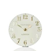 Thomas Kent 6” Arabic Mantle Clock - Oatmeal image