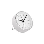 Karlsson Minimal Alarm Clock - White &amp; Nickel
