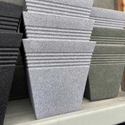 Piazza Planter Square Alpine Grey 34cm image