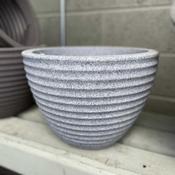 Low Honey Pot Planter Marble Green 37cm