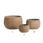 Woven Bamboo Planter Large image