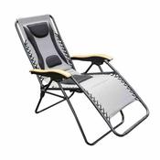 Deluxe Zero Gravity Relaxer Chair (Light Grey)