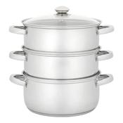 Judge Essentials 24cm 3 Tier Glass Lid Steamer image