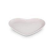 Le Creuset Stoneware Heart Plate 23cm Shell pink  image