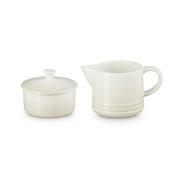 Le Creuset Stoneware Milk &amp; Sugar Set Meringue image