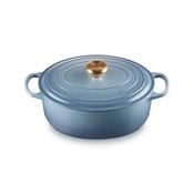 Le Creuset Cast Iron Oval Casserole 29cm Chambray image