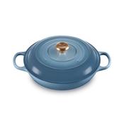 Le Creuset Cast Iron Shallow Casserole 30cm Chambray image
