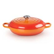 Le Creuset Cast Iron Shallow 30cm Casserole Volcanic